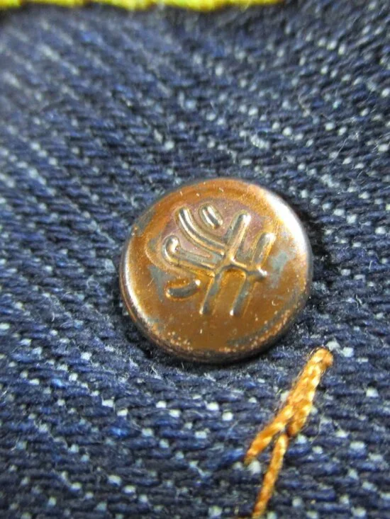 RMC Red Monkey Jeans Mens 34x34 Blue Denim Embroidered Pockets Y2K Streetwear - Picture 7 of 14